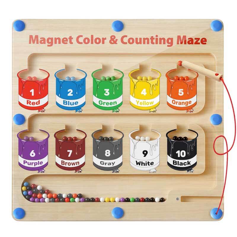 Montessori color & number puzzle