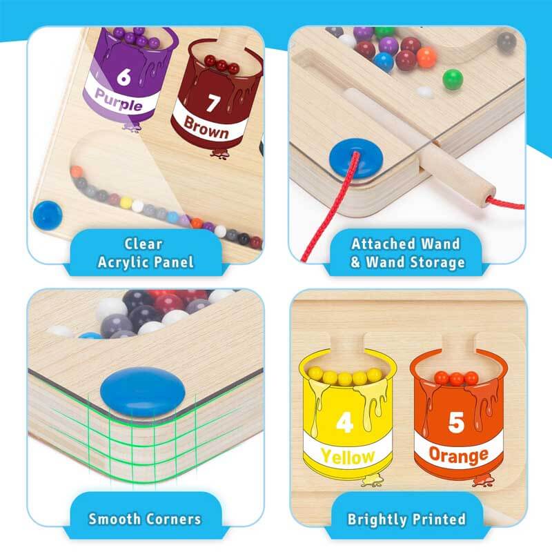 Montessori color & number puzzle