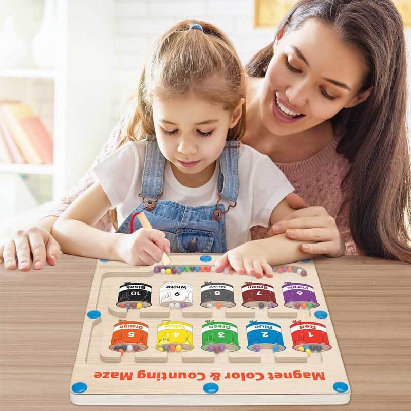 Montessori color & number puzzle