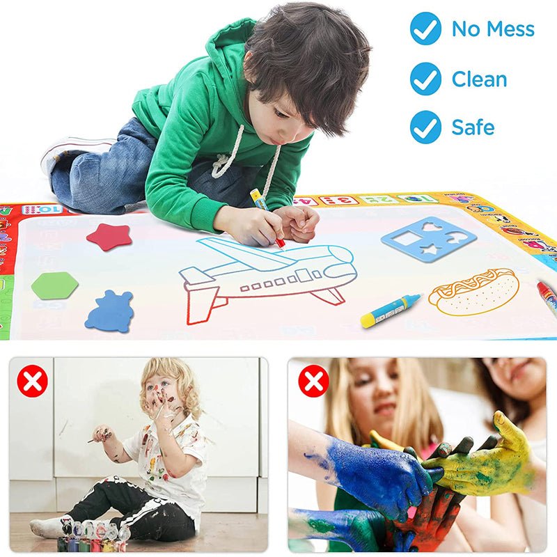 Magic Water Drawing Mat | Learn to read, write, draw & count
