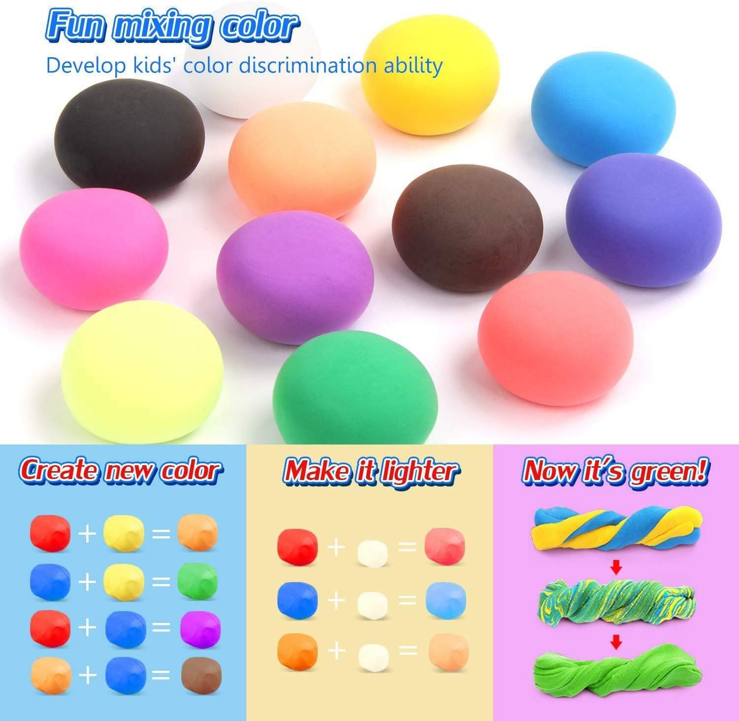 Magic Clay - Experimenting with Colors and Shapes