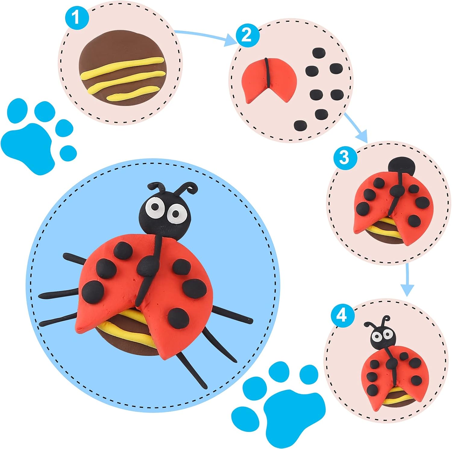 Magic Clay - Experimenting with Colors and Shapes