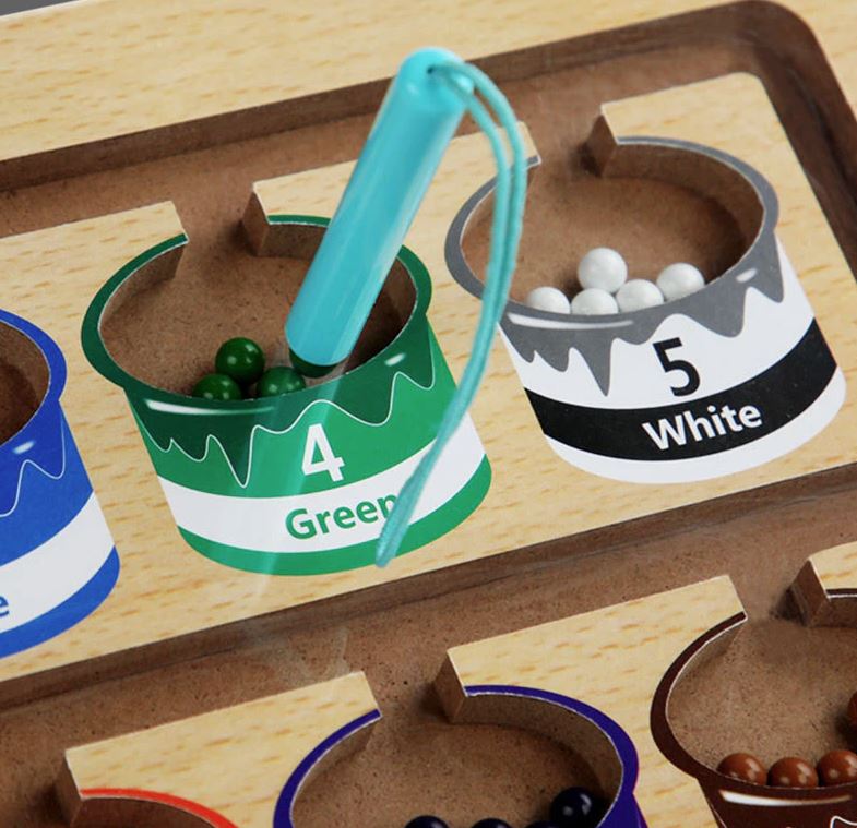 Montessori color &amp; number puzzle