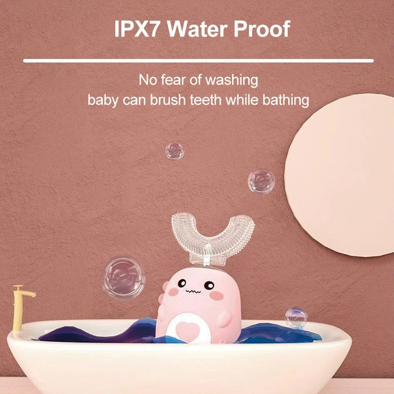 Premium electric U-shaped children's toothbrush 