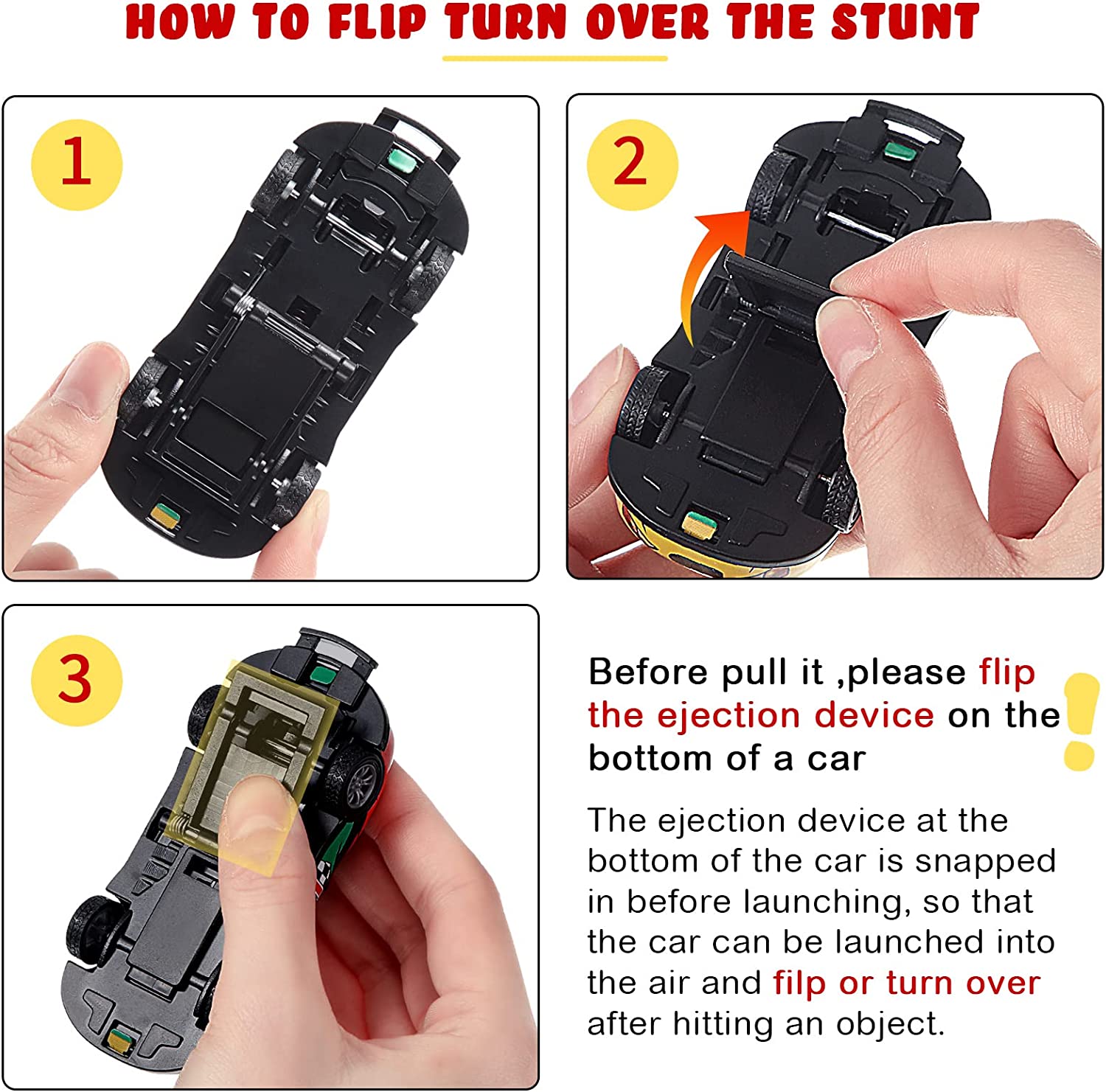 (Set of 8 ) Stunt Vehicle Sensation